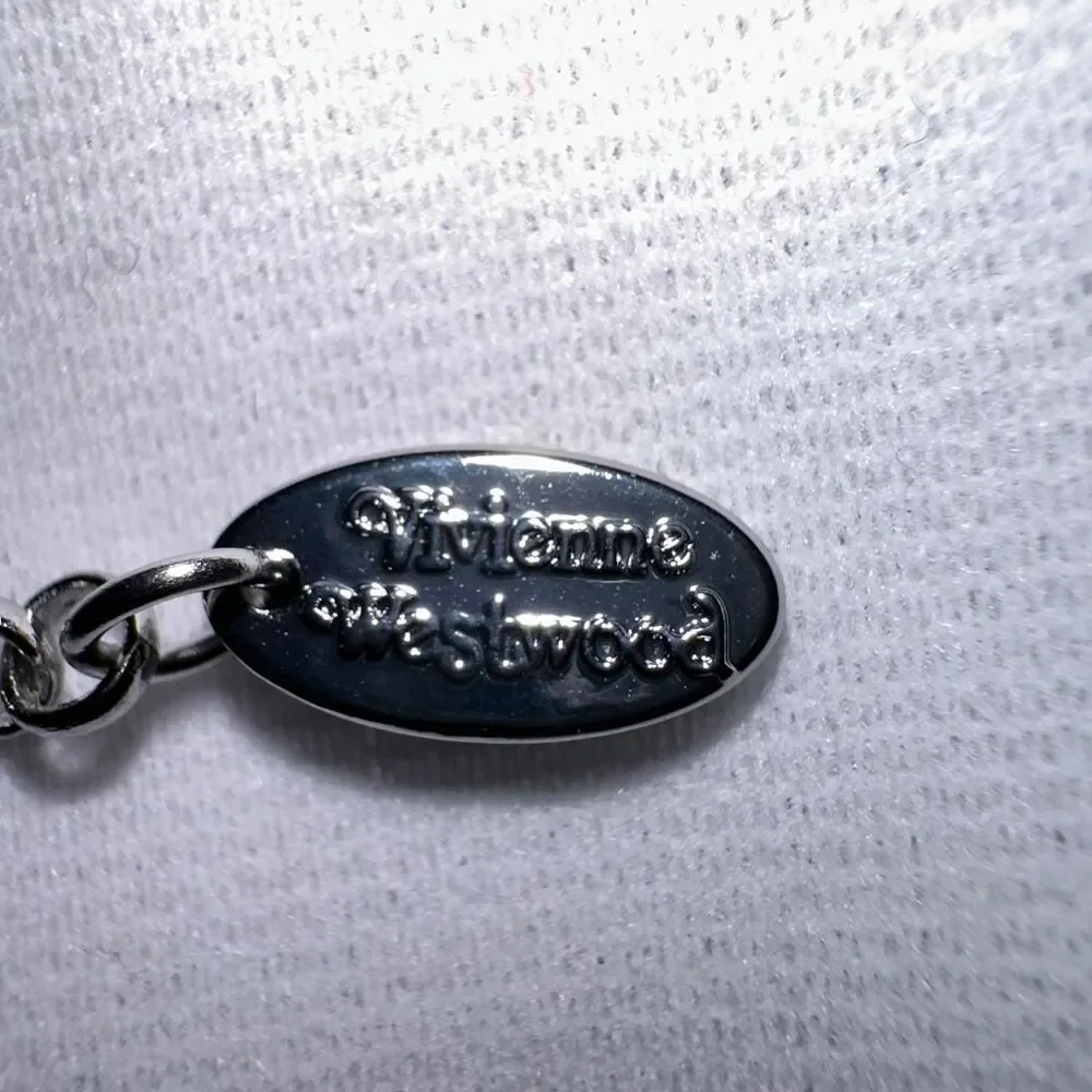 Vivienne Westwood Silver Orb Pendant Necklace, Alt Grunge Look